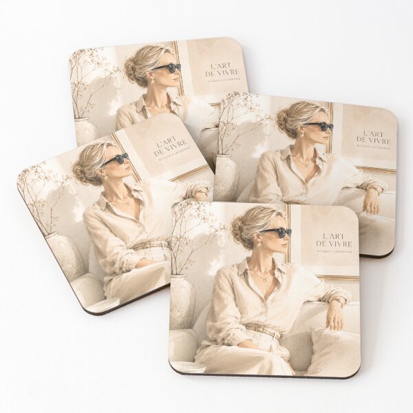 Item preview, Quiet Luxury Woman – Neutral Parisian Fashion Wall Art designed and sold by Nathalia Montoro.