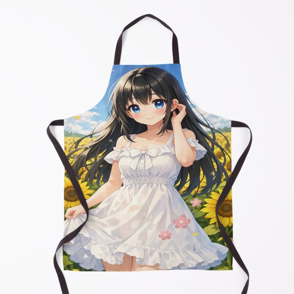 Item preview, Anime Girl in Sunflowers – Summer Breeze designed and sold by NeoShadowX.