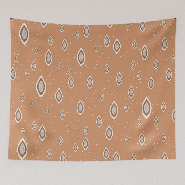 Item preview, Scattered God's Eyes on Orange Brown designed and sold by jehb.creative.