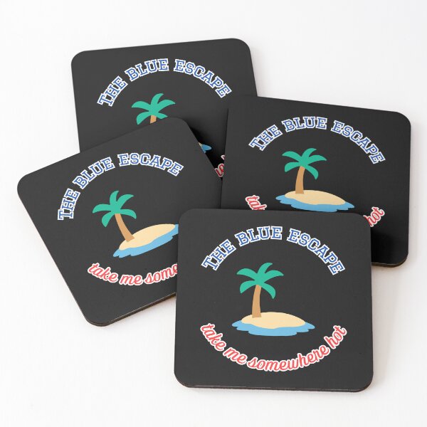 Item preview, The Blue Escape Palm Tree Island Tropical Paradise Summer designed and sold by LittleBigGifts.