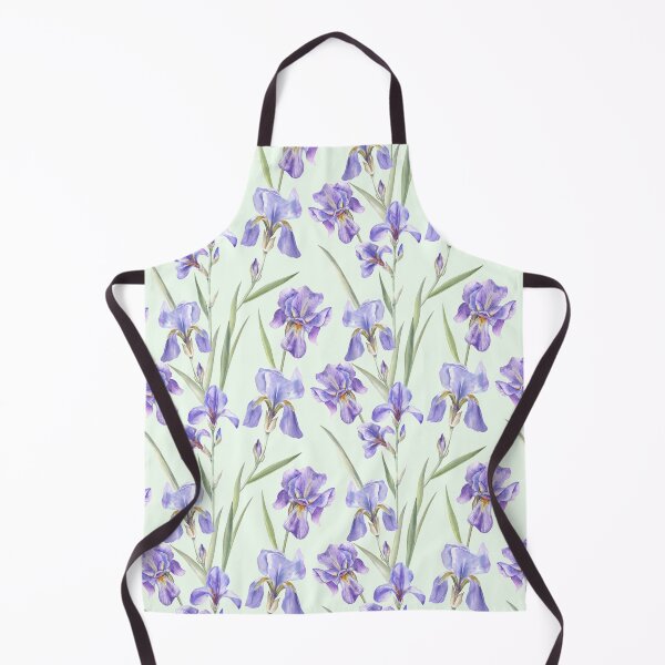 Item preview, Beautiful Irises on Spring-Green designed and sold by Flowersforbear.