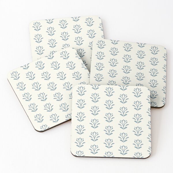 Item preview, Blue flower tiles designed and sold by rhino-rose.