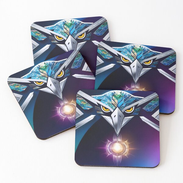 Item preview, Futuristic Mosaic Eagle With Glowing Core designed and sold by UDV11.