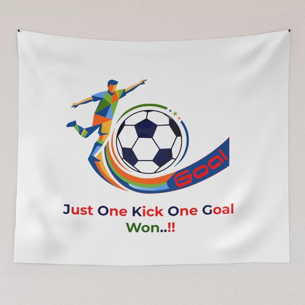 Item preview, Football Striker Goal Celebration - Just One Kick designed and sold by Print Expert.
