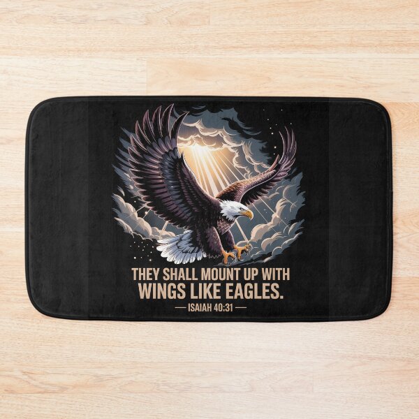 Item preview, Majestic Eagle of Strength – Isaiah 40:31 Christian Faith T-Shirt designed and sold by Lydia's Faith & Nature Art.