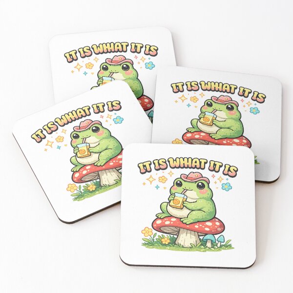 Item preview, It Is What It Is Cowboy Frog On Mushroom Meme designed and sold by LumePrint.
