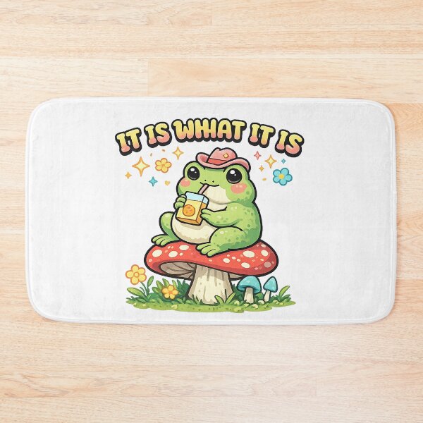 Item preview, It Is What It Is Cowboy Frog On Mushroom Meme designed and sold by LumePrint.