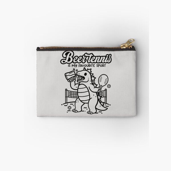 Item preview, Beer Tennis Is My Favourite Sport - Funny Godzilla Dinosaur Beach Tennis designed and sold by NemiMakeit.