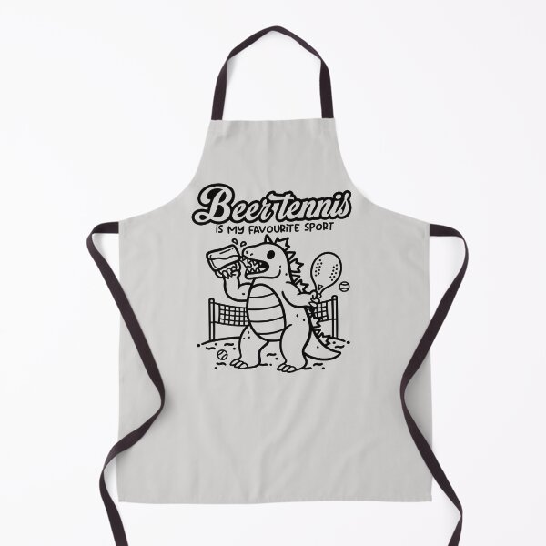 Item preview, Beer Tennis Is My Favourite Sport - Funny Godzilla Dinosaur Beach Tennis designed and sold by NemiMakeit.