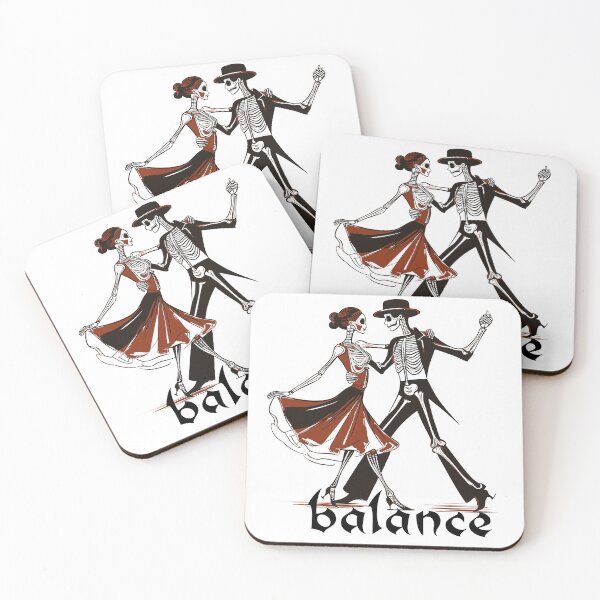 Item preview, Dancing Skeletons – Gothic Romantic Minimal Art designed and sold by zoliartdesign.