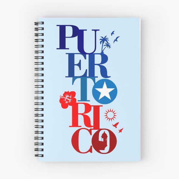 Aperçu de l'œuvre Couleurs de Porto Rico Drapeau Maga Fleur Boîte de garde Palmiers Étoile créée et vendue par byDarling.