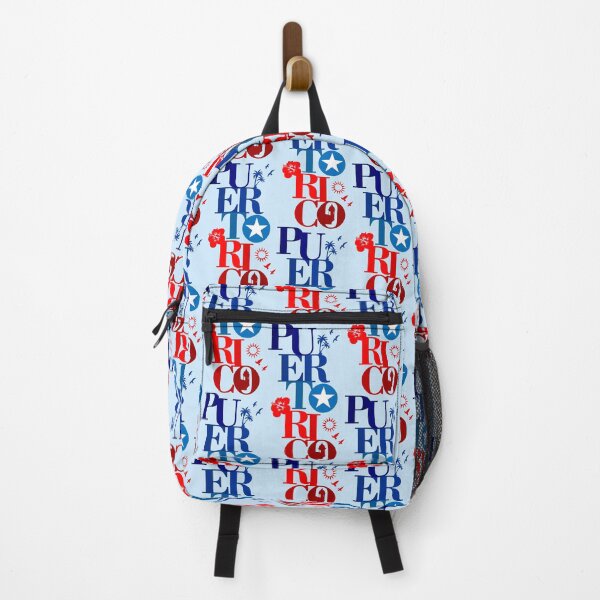 Item preview, Puerto Rico Flag Colors Hibiscus Flower Garita Palm Trees Star designed and sold by byDarling.