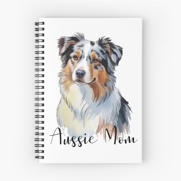 Item preview, Australian Shepherd Portrait – Cute Aussie Dog Illustration for Dog Lovers designed and sold by ArcticFoxStudio.