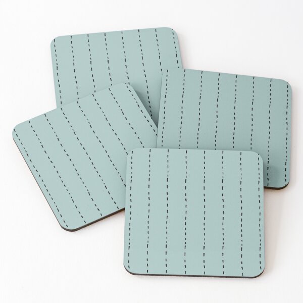 Item preview, Dashed Lines on Gray Turquoise designed and sold by KSimpson838.