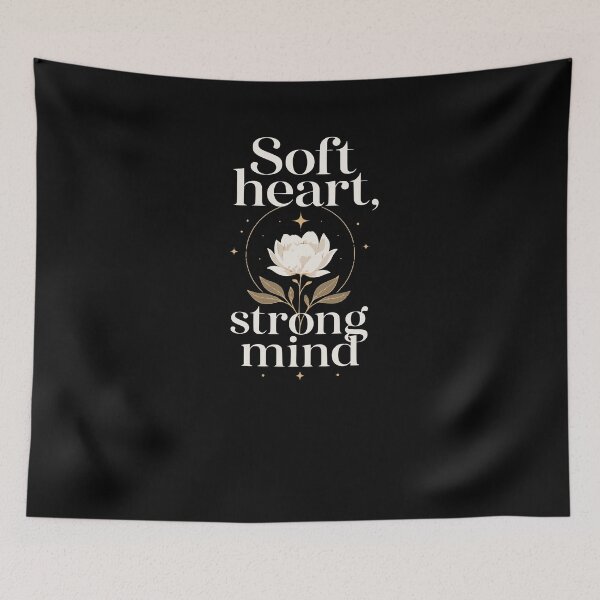 Item preview, Soft heart, strong mind. designed and sold by FreshPixelArt.