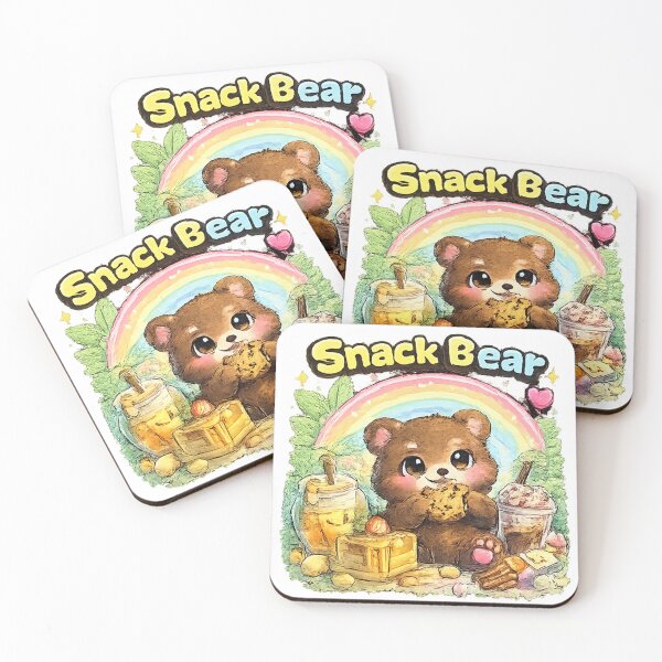 Item preview, Snack Bear – Cute Kawaii Bear with Sweet Treats designed and sold by Clothes With Smiling Animals Walt Gral.