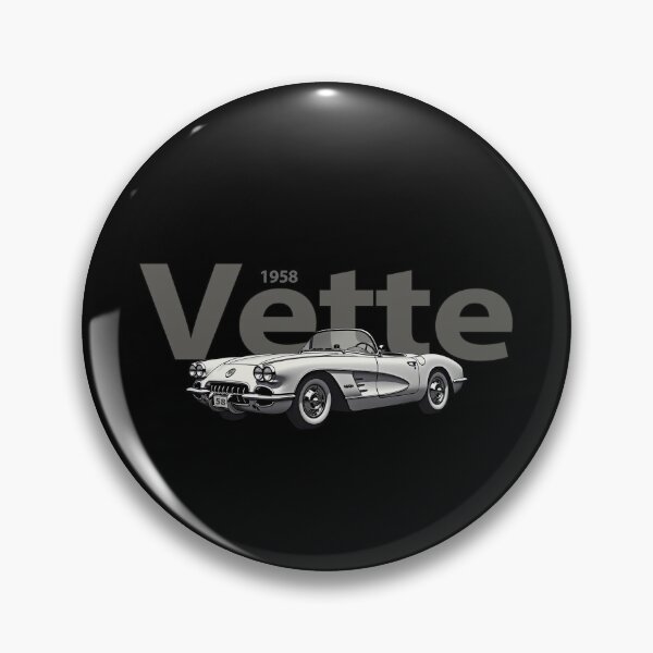 Item preview, VINTAGE 1958 VETTE, WHITE VETTE CONVERTIBLE SPORTS CAR, CLASSIC AMERICAN MUSCLE CAR designed and sold by classic car craze.