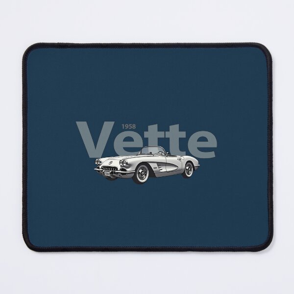 Item preview, VINTAGE 1958 VETTE, WHITE VETTE CONVERTIBLE SPORTS CAR, CLASSIC AMERICAN MUSCLE CAR designed and sold by classic car craze.