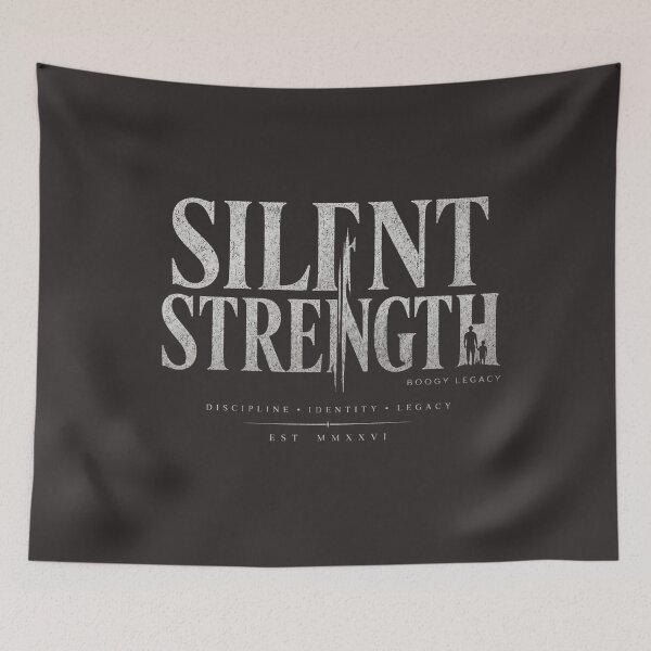 Item preview, Silent Strength Shirt, Stoic Father Son Streetwear Tee, Minimalist Masculine Graphic T-Shirt, Luxury Oversized Typography Shirt designed and sold by BOOGY LEGACY™.