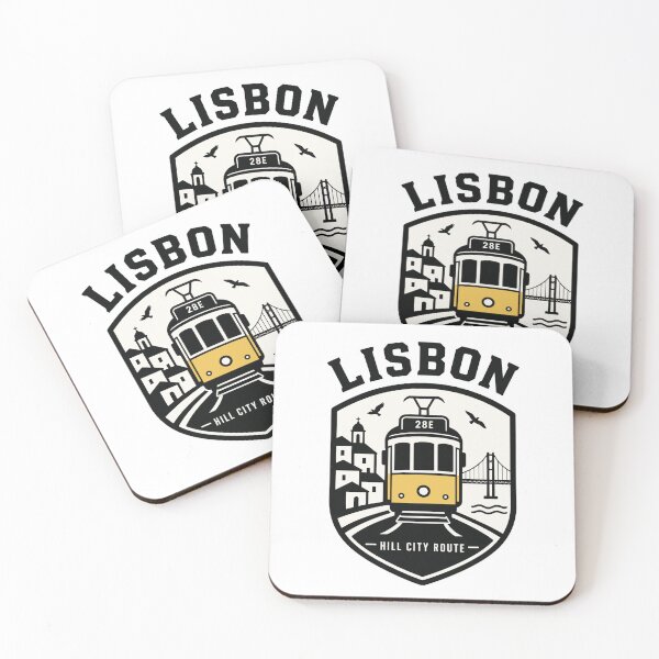 Item preview, Lisbon Tram 28 Vintage Travel Badge T-Shirt – Portugal City Souvenir designed and sold by Lyfeinsights.