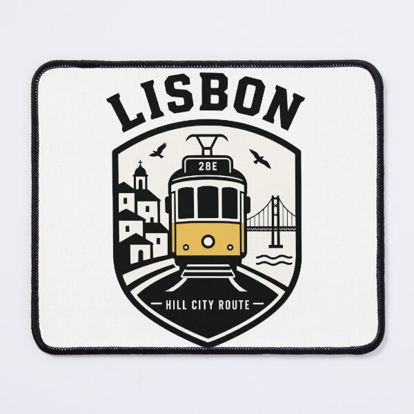 Item preview, Lisbon Tram 28 Vintage Travel Badge T-Shirt – Portugal City Souvenir designed and sold by Lyfeinsights.