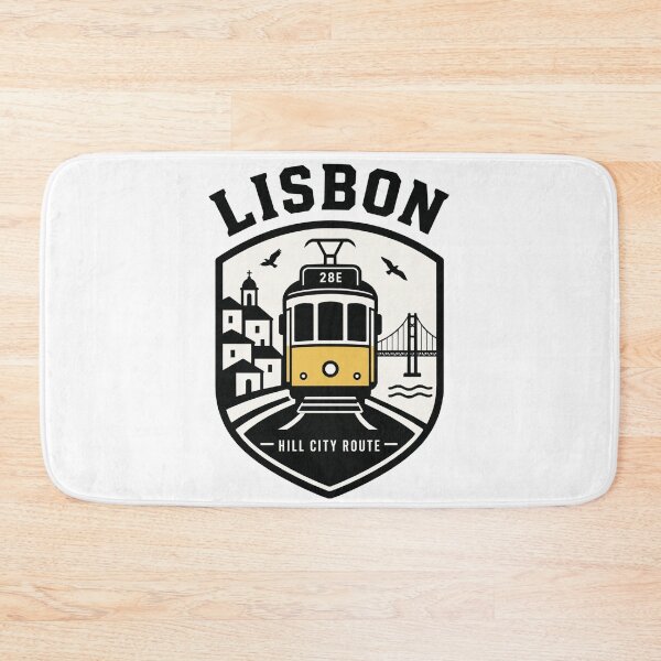 Item preview, Lisbon Tram 28 Vintage Travel Badge T-Shirt – Portugal City Souvenir designed and sold by Lyfeinsights.