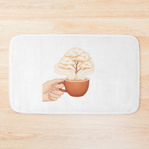 Item preview, Coffee Mug Tree Steam Illustration designed and sold by AbanoubStore.