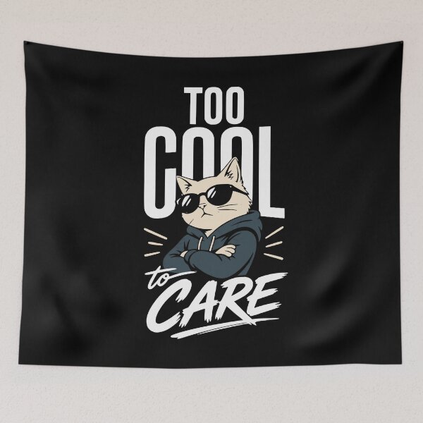 Item preview, Too cool to care designed and sold by FreshPixelArt.