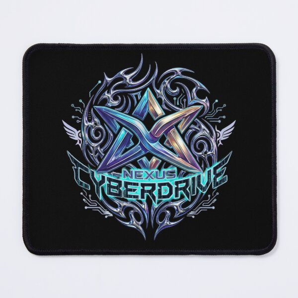 Item preview, Nexus Cyberdrive Futuristic Gaming Shield Logo designed and sold by RoyalDeluxGo.