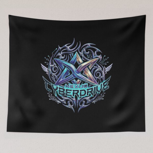 Item preview, Nexus Cyberdrive Futuristic Gaming Shield Logo designed and sold by RoyalDeluxGo.