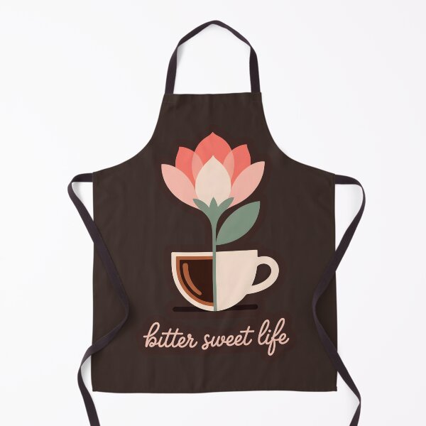 Item preview, Bitter Sweet Life – Minimalist Coffee Cup Flower Art, Duality Illustration designed and sold by Montodesign.