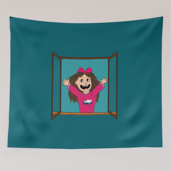 Item preview, Cora, the girl who defied the wind. Blue background 1 designed and sold by Darlenehb.