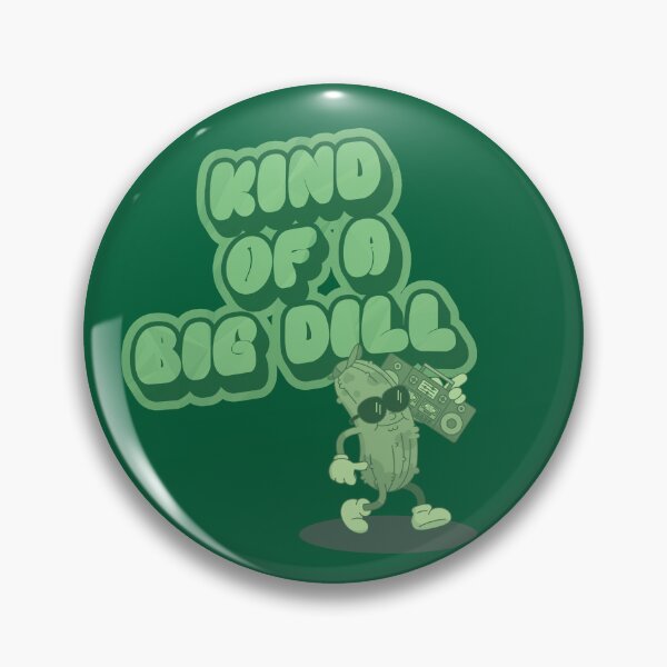 Item preview, Kind of a Big Dill Funny Pickle Design – Retro Food Pun Graphic – Cute Pickle Mascot designed and sold by azLittleLuxur.