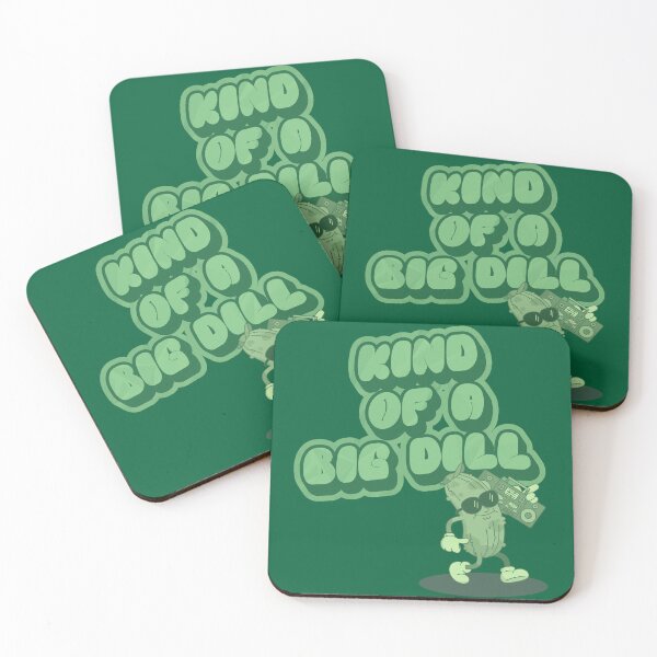 Item preview, Kind of a Big Dill Funny Pickle Design – Retro Food Pun Graphic – Cute Pickle Mascot designed and sold by azLittleLuxur.