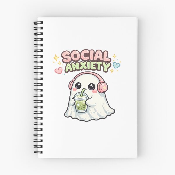 Item preview, Social Anxiety Kawaii Ghost with Matcha Boba Meme designed and sold by LumePrint.