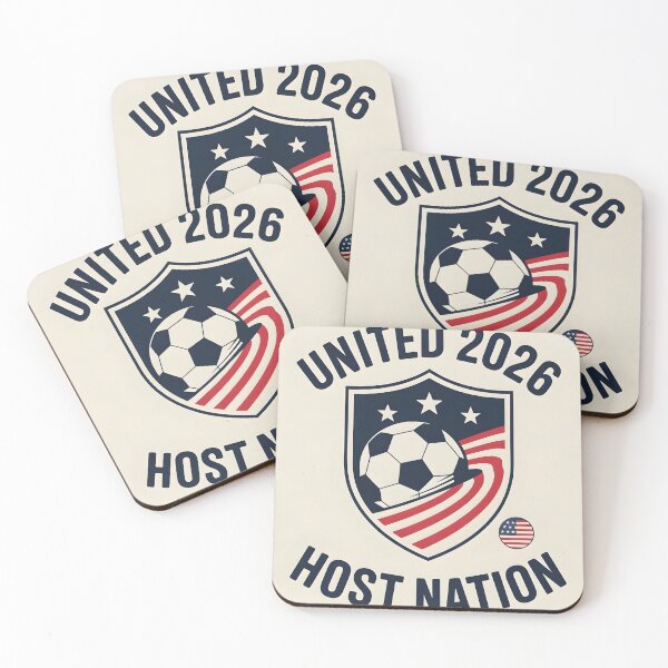 Item preview,  United 2026 USA World Cup Host Nation Soccer Crest T-Shirt designed and sold by MoodAndLine.