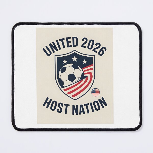 Item preview, United 2026 USA World Cup Host Nation Soccer Crest T-Shirt designed and sold by MoodAndLine.