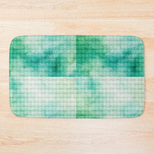 Item preview, Mint Emerald Waffle Textile Watercolor designed and sold by frumixart.