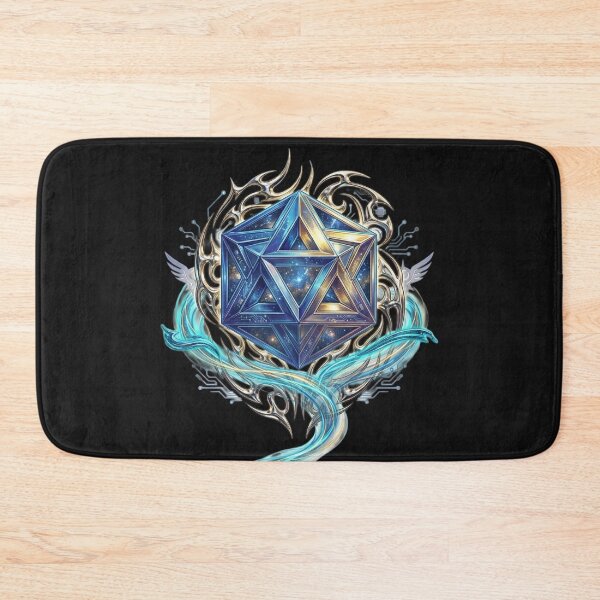 Item preview, Cosmic D20 Dice Sacred Geometry Galaxy Art designed and sold by RoyalDeluxGo.
