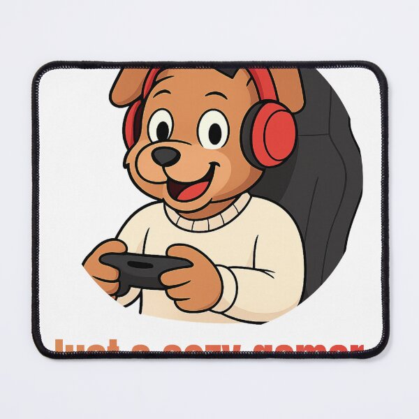 Item preview, Cozy Gamer Dog with Headphones Cute Gaming Cartoon designed and sold by SVenterprises.