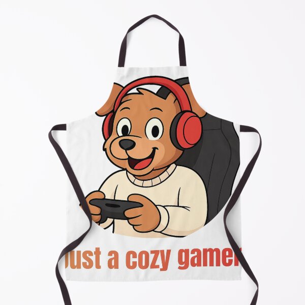 Item preview, Cozy Gamer Dog with Headphones Cute Gaming Cartoon designed and sold by SVenterprises.