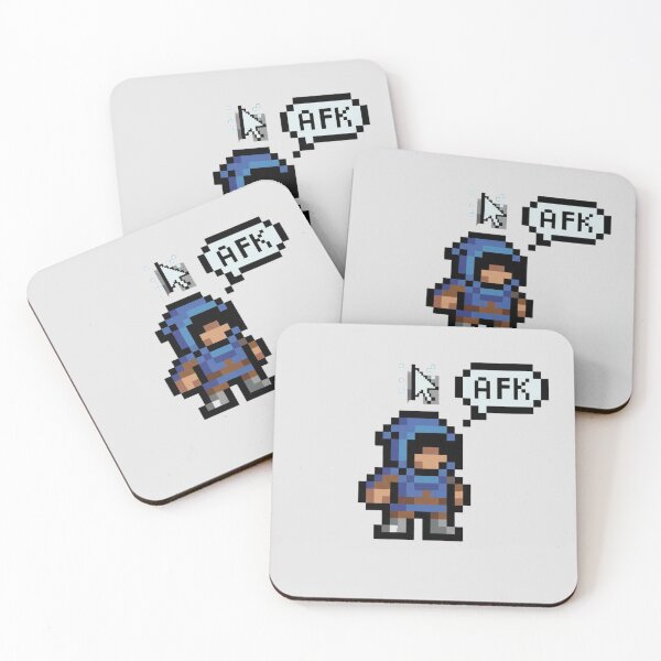 Item preview, AFK Pixel Mode – Idle Retro Gaming Meme Design designed and sold by ChaosNest.