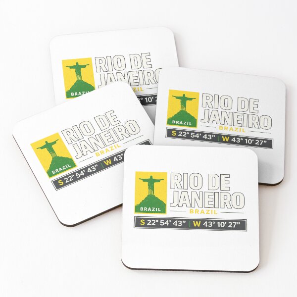 Item preview, Rio De Janeiro Brazil Coordinates designed and sold by MKDSN.