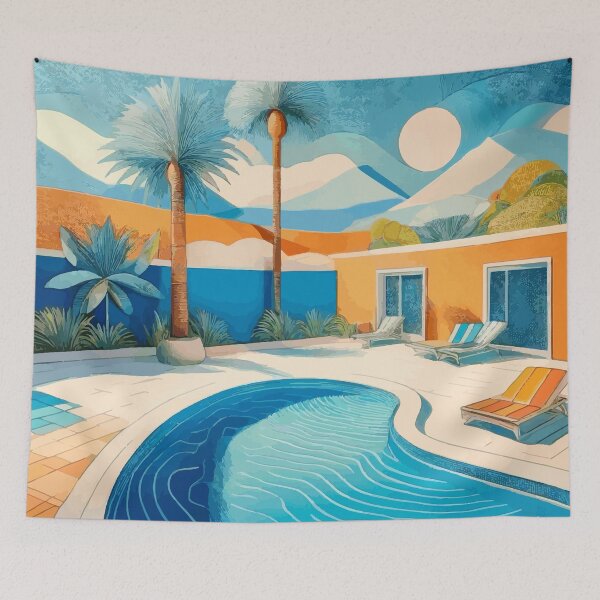 Item preview, Swimming Pool  David Hockney designed and sold by Vicky Brago-Mitchell®.