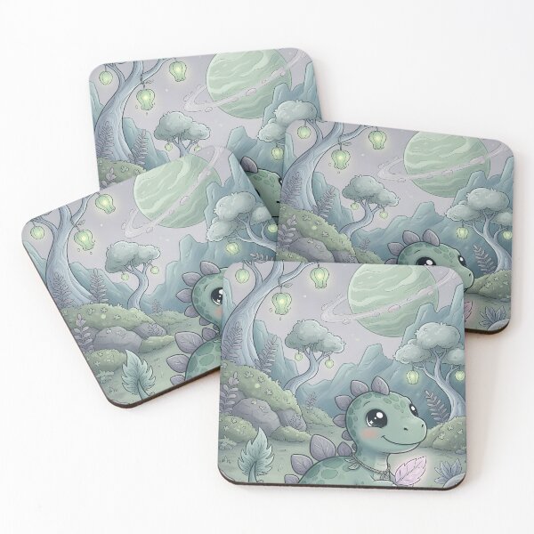 Item preview, Cute Baby Dinosaur on Alien Planet designed and sold by LunarVault.