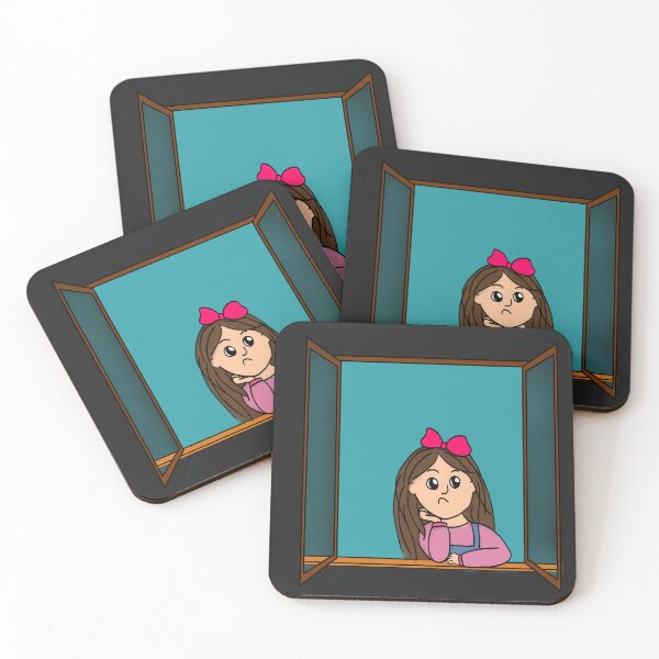 Item preview, Cora, the girl who defied the wind. Black background 2 designed and sold by Darlenehb.
