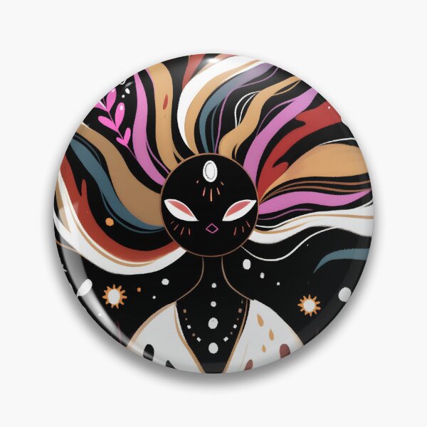 Item preview, Mystical Celestial Spirit Folk Art Illustration designed and sold by LuminousFoundry.