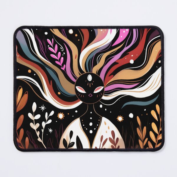 Item preview, Mystical Celestial Spirit Folk Art Illustration designed and sold by LuminousFoundry.