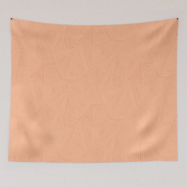 Item preview, Handdrawn polygons - peach fuzz abstract geometry designed and sold by kobyakov.