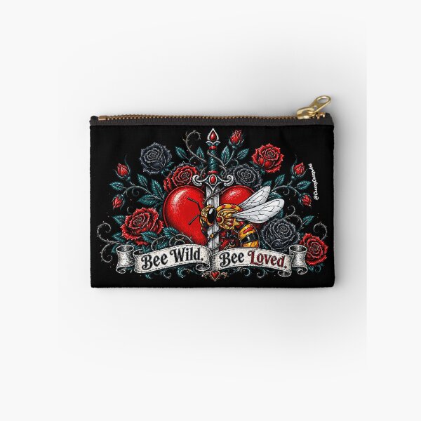 Item preview, Bee Wild. Be Loved. | Romantic Busy Bee Gift | Sticker for Daily Heroes designed and sold by CraazyCrazyArt.